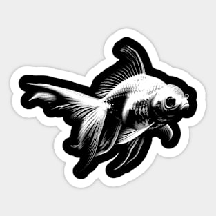 Golden Fish Vintage Sticker